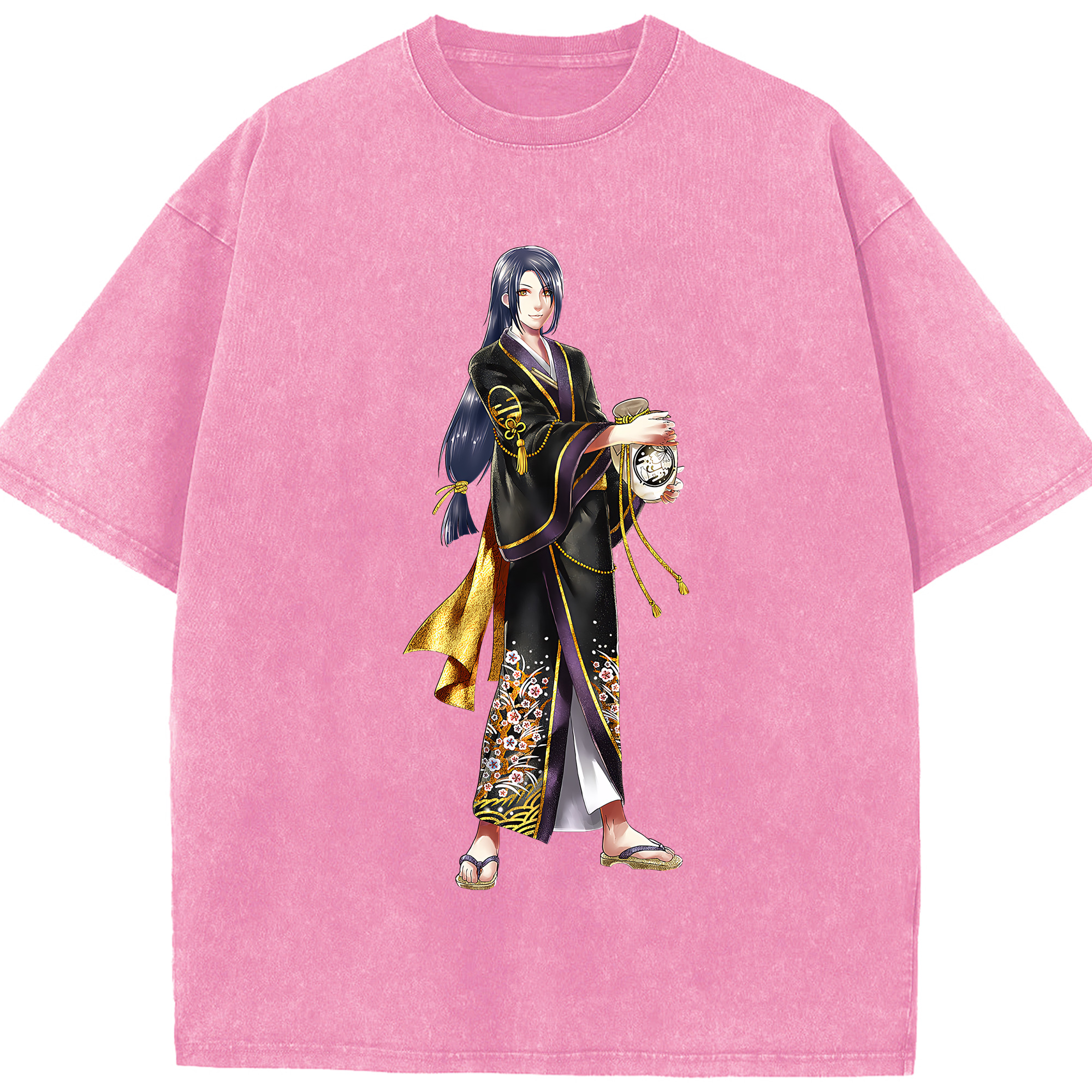 （画像用） 刀剣乱舞 Touken Ranbu 綿100% ヴィンテージ風 半袖Tシャツ（フロントプリント）